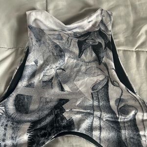 Off white crop top
